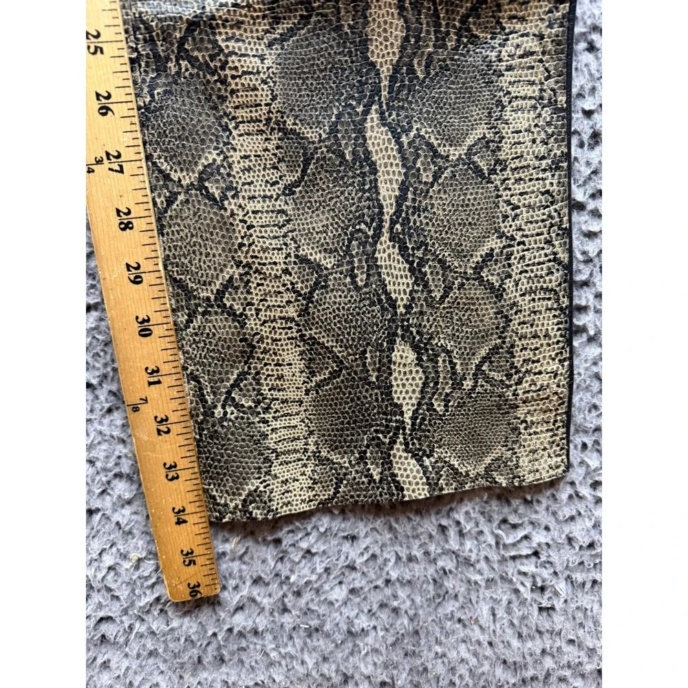 Vintage Y2k Harley-Davidson Genuine Leather Snakeskin Pants Womens Size 29 x 34